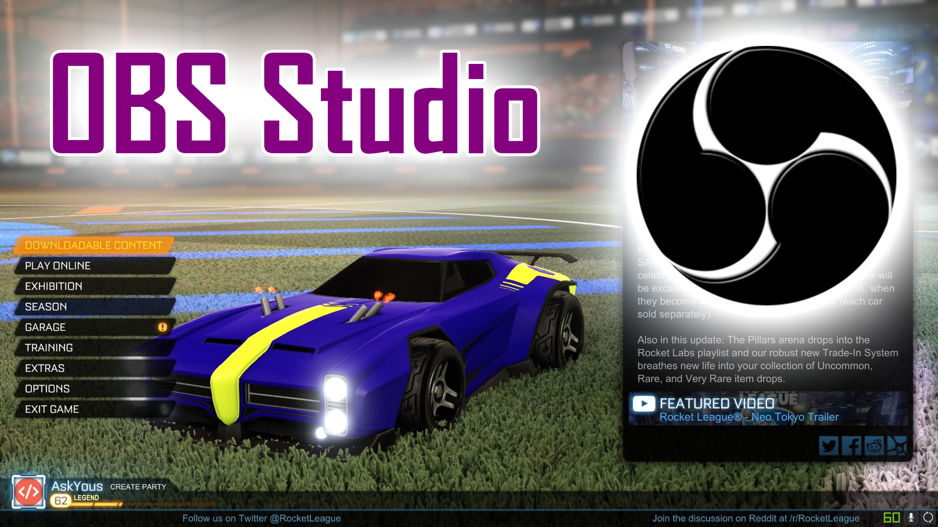 Need studio. OBS Studio. OBS.